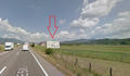 Panou publicitar stradal pe DN17 (E58), județul Bistrița-Năsăud, Rusu Bârgăului
